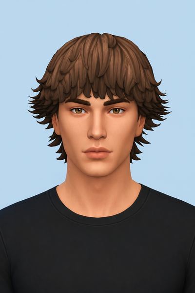 Cameron Hair custom content (CC) for Sims 4 by jo_se_oh