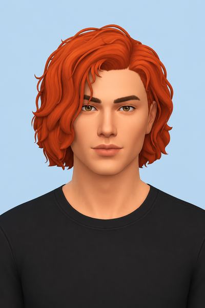Drew Hair custom content (CC) for Sims 4 by jo_se_oh