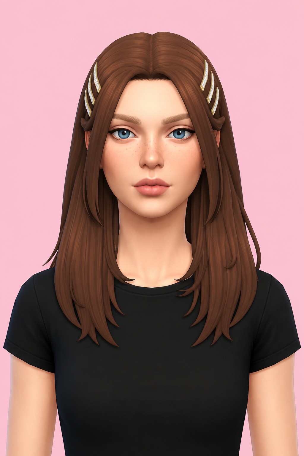 Natalie Hair & Accessory custom content (CC) for Sims 4 by jo_se_oh