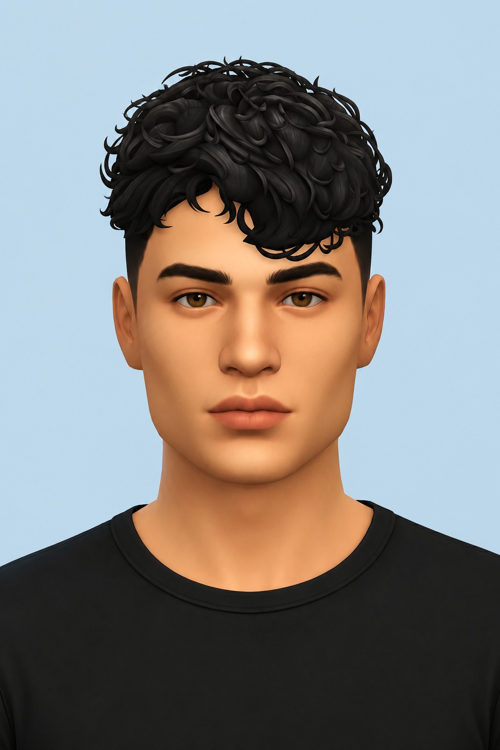 Phillip Hair custom content (CC) for Sims 4 by jo_se_oh