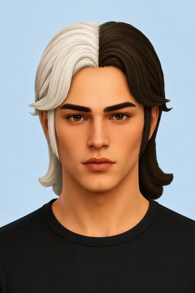 Aiden Hair & Overlay (Hair Commissions) custom content (CC) for Sims 4 by jo_se_oh