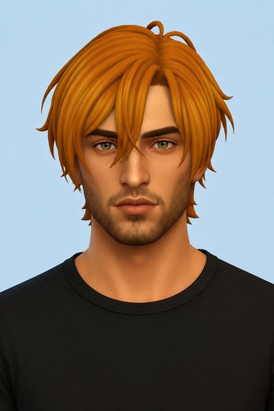 Sasaki Hair (Hair Commissions) custom content (CC) for Sims 4 by jo_se_oh