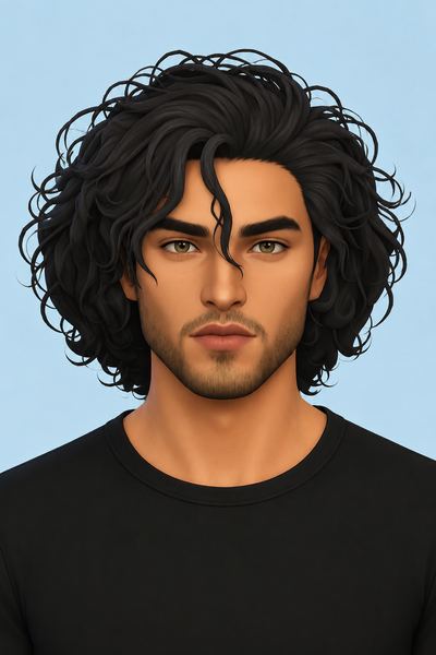 Adamson Hair (Hair Commissions) custom content (CC) for Sims 4 by jo_se_oh