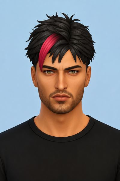 Qin Hair (Hair Commissions) custom content (CC) for Sims 4 by jo_se_oh
