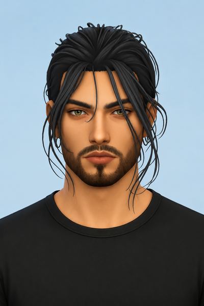 Theo Hair custom content (CC) for Sims 4 by jo_se_oh