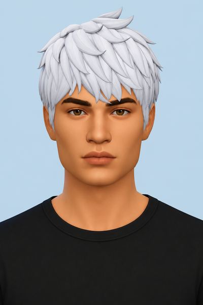 Jack Frost Hair (Hair Commissions) custom content (CC) for Sims 4 by jo_se_oh