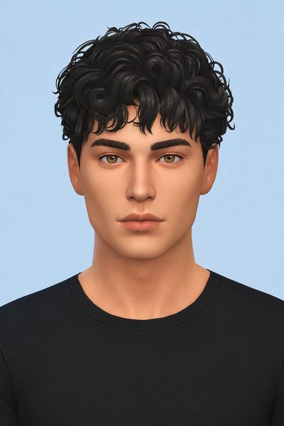 Zack Hair custom content (CC) for Sims 4 by jo_se_oh