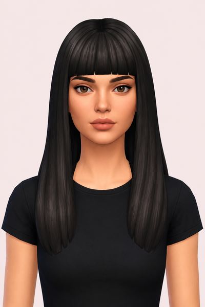 Kira Hair custom content (CC) for Sims 4 by jo_se_oh