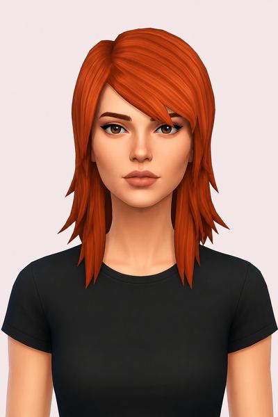 Sadie Hair (Hair Commissions) custom content (CC) for Sims 4 by jo_se_oh