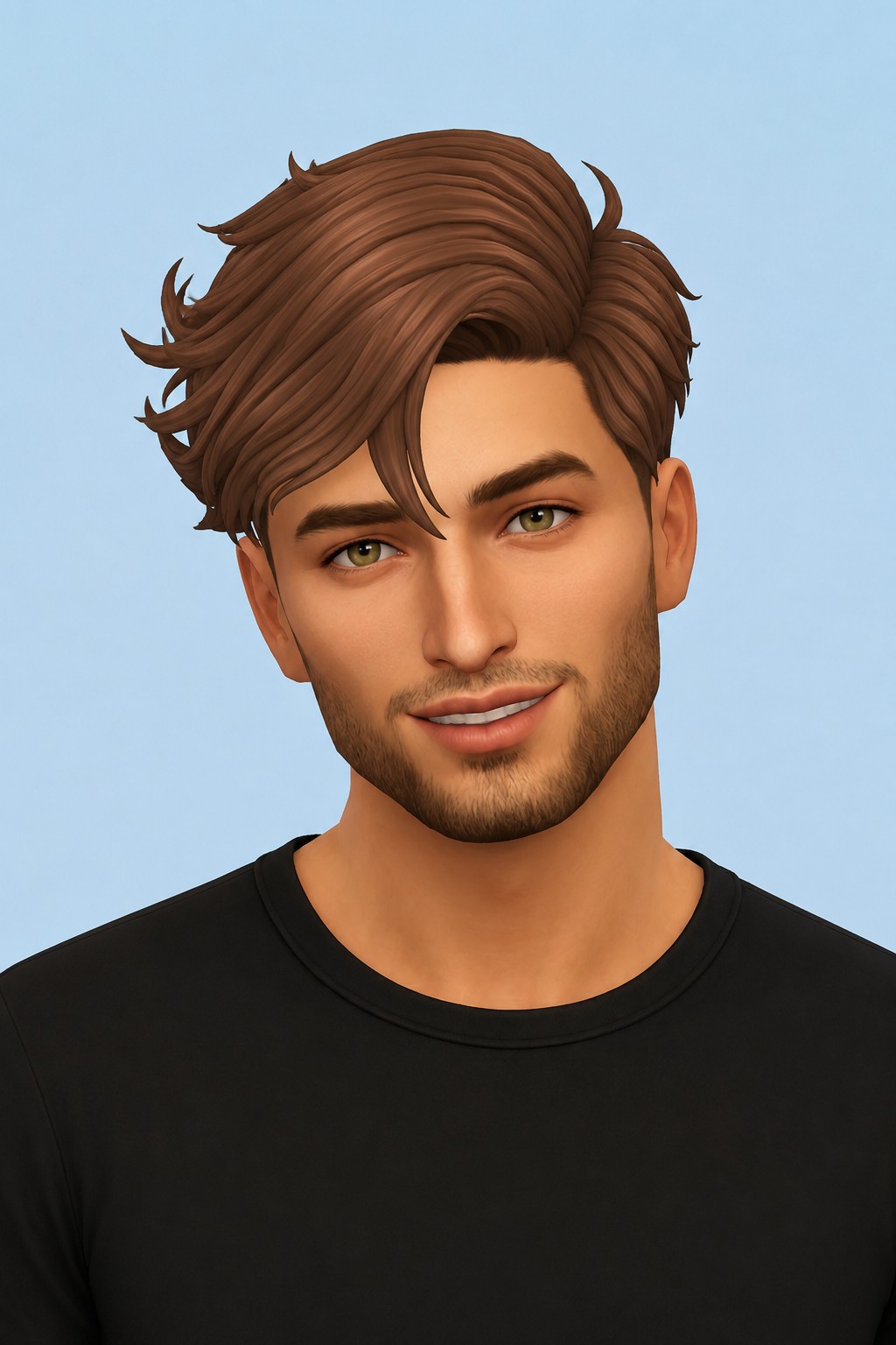 Basil Hair custom content (CC) for Sims 4 by jo_se_oh