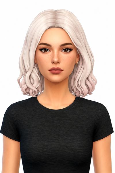 Valerie Hair (Hair Commissions) custom content (CC) for Sims 4 by jo_se_oh