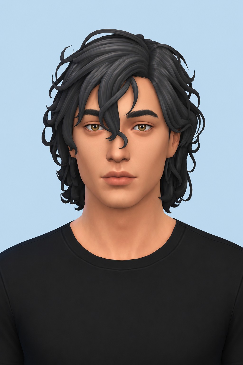 Glenn Hair custom content (CC) for Sims 4 by jo_se_oh