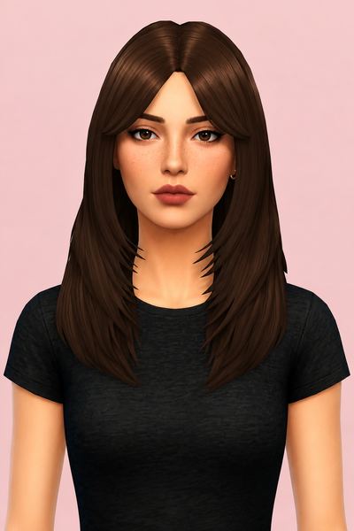 Sasha Hair custom content (CC) for Sims 4 by jo_se_oh