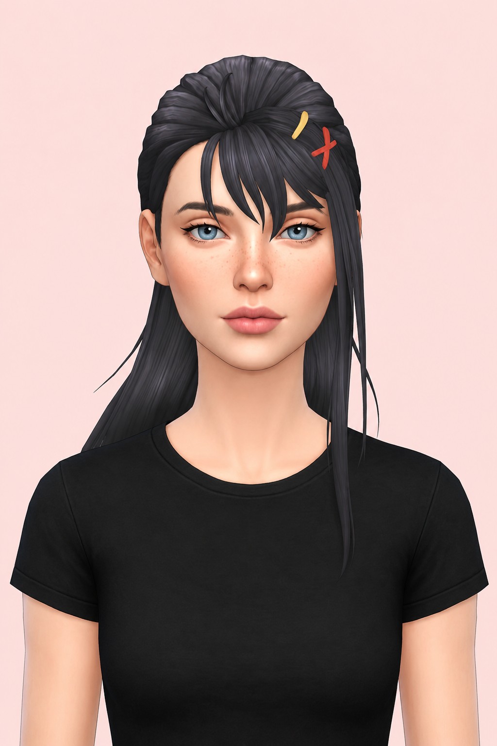 Suzume Hair & Accessory custom content (CC) for Sims 4 by jo_se_oh