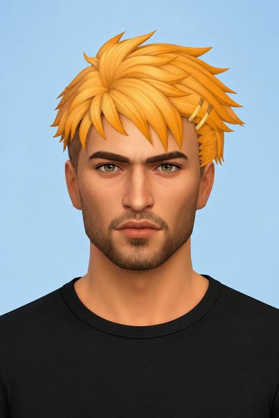 Hiro Hair & Accessory (Hair Commission) custom content (CC) for Sims 4 by jo_se_oh