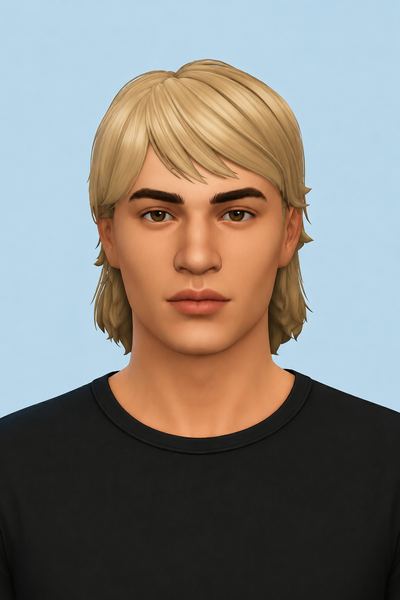 Kristoff Hair custom content (CC) for Sims 4 by jo_se_oh