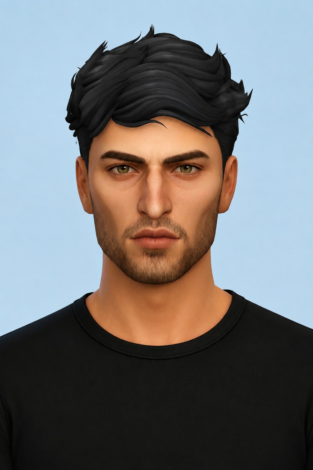 Enzo Hair custom content (CC) for Sims 4 by jo_se_oh