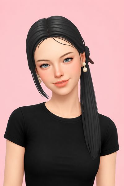 Nata Hair custom content (CC) for Sims 4 by jo_se_oh