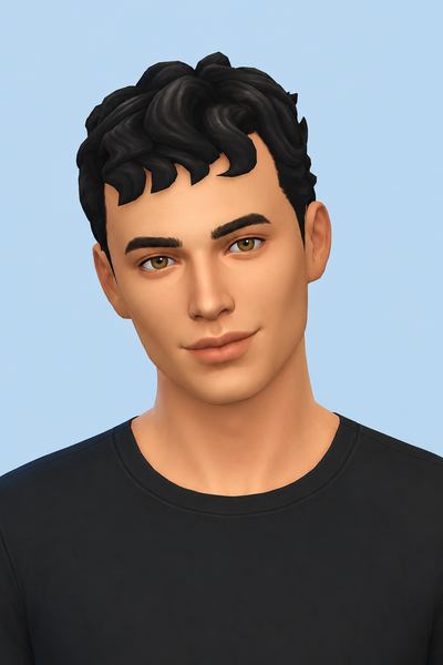Adam S. Hair (Hair Commissions) custom content (CC) for Sims 4 by jo_se_oh