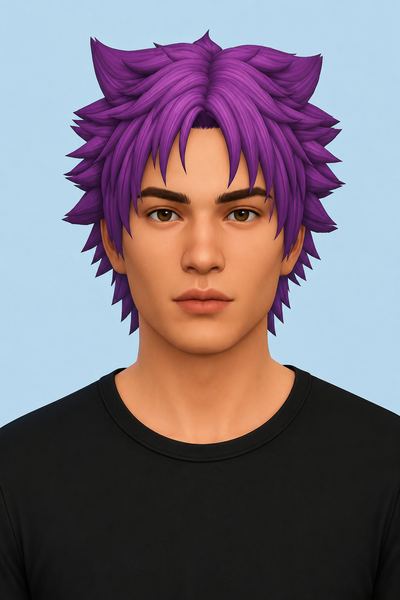 Yoichi Hair (Hair Commissions) custom content (CC) for Sims 4 by jo_se_oh