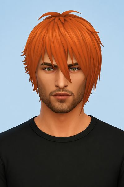 Riku & Tenn Hair (Hair Commissions) custom content (CC) for Sims 4 by jo_se_oh