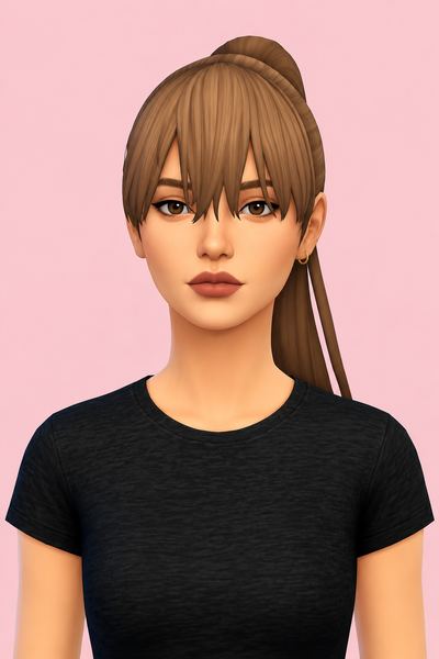 Maki Hair custom content (CC) for Sims 4 by jo_se_oh
