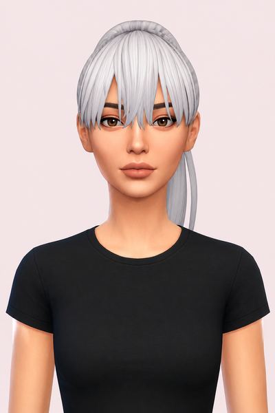 Enju Hair (Hair Commissions) custom content (CC) for Sims 4 by jo_se_oh