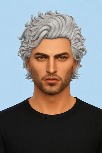 Astarion Hair (Hair Commissions) custom content (CC) for Sims 4 by jo_se_oh