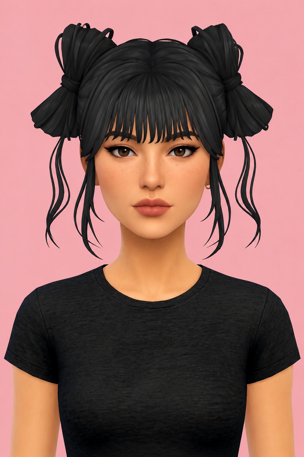 Gracie Hair custom content (CC) for Sims 4 by jo_se_oh