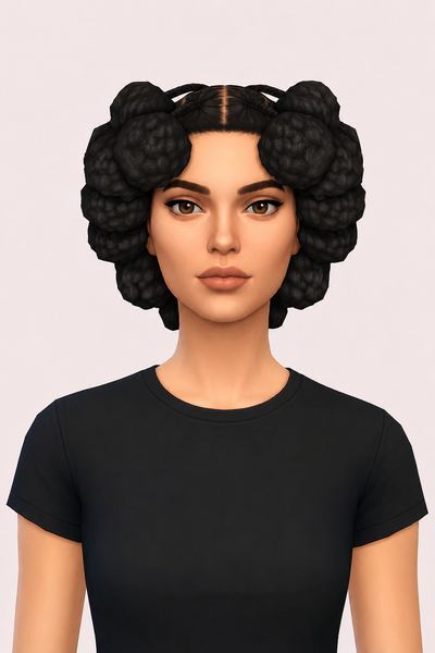 Riri Hair custom content (CC) for Sims 4 by jo_se_oh