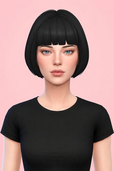 Anastasia Hair custom content (CC) for Sims 4 by jo_se_oh