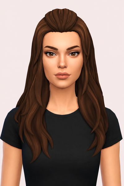 Amberle Hair (Hair Commissions) custom content (CC) for Sims 4 by jo_se_oh
