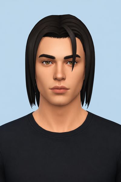 Nolo, Wylde, and Zeke Hair (Hair Commissions) custom content (CC) for Sims 4 by jo_se_oh