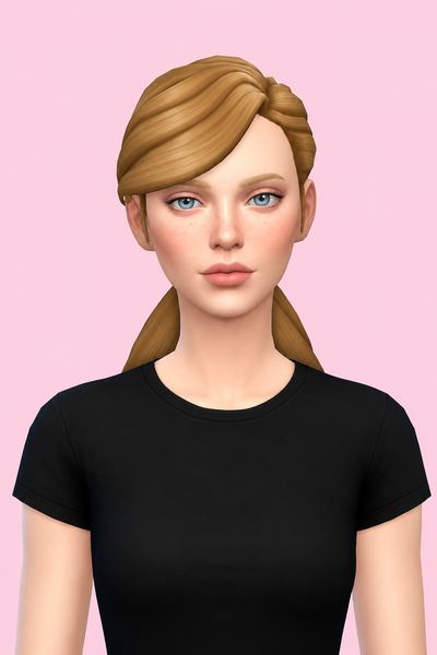 Edeline Hair (Hair Commissions) custom content (CC) for Sims 4 by jo_se_oh