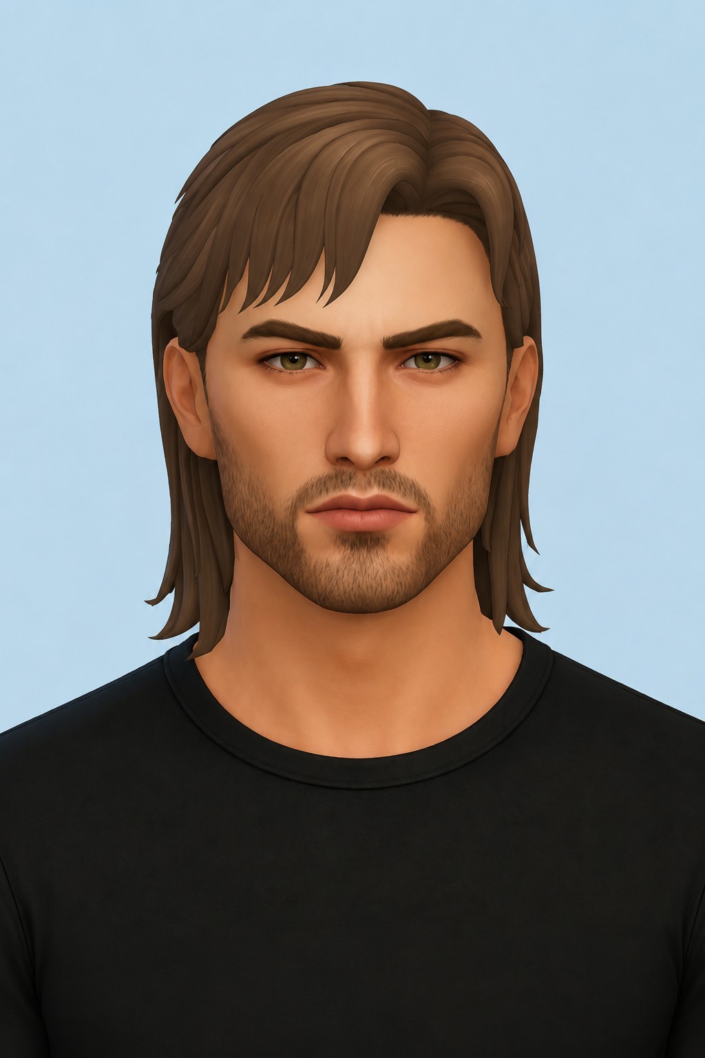 Solid Hair (Hair Commissions) custom content (CC) for Sims 4 by jo_se_oh