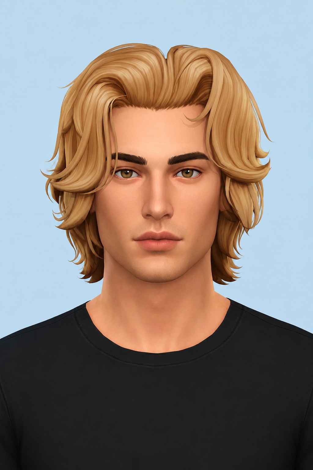 Marvyn Hair custom content (CC) for Sims 4 by johnnysims