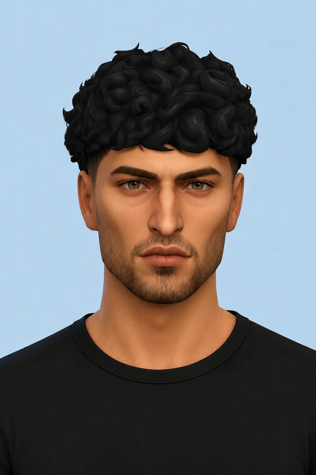 Creed Hair custom content (CC) for Sims 4 by jo_se_oh