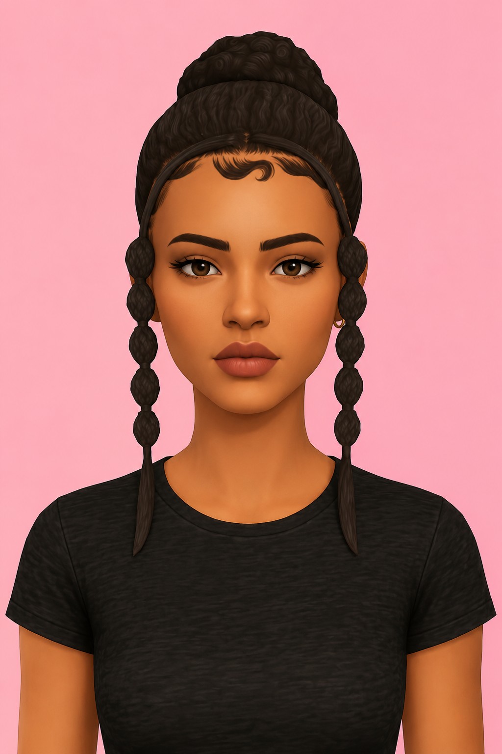 Faith Hair custom content (CC) for Sims 4 by jo_se_oh
