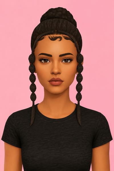 Faith Hair custom content (CC) for Sims 4 by jo_se_oh