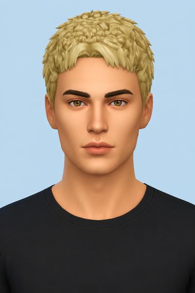 Reiner Hair (Hair Commission) custom content (CC) for Sims 4 by jo_se_oh