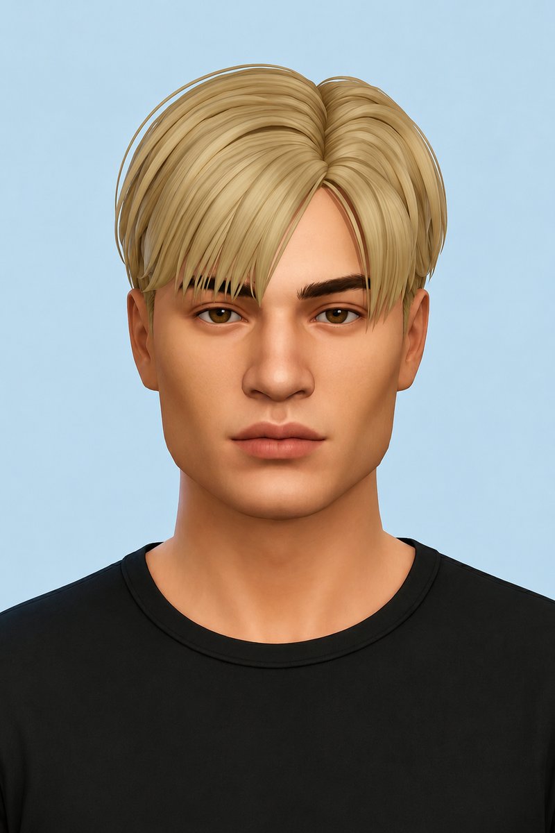 James Sunderland Hair custom content (CC) for Sims 4 by johnnysims