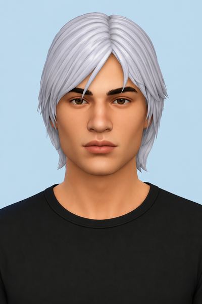 Dante Hair V1 (Hair Commission) custom content (CC) for Sims 4 by jo_se_oh
