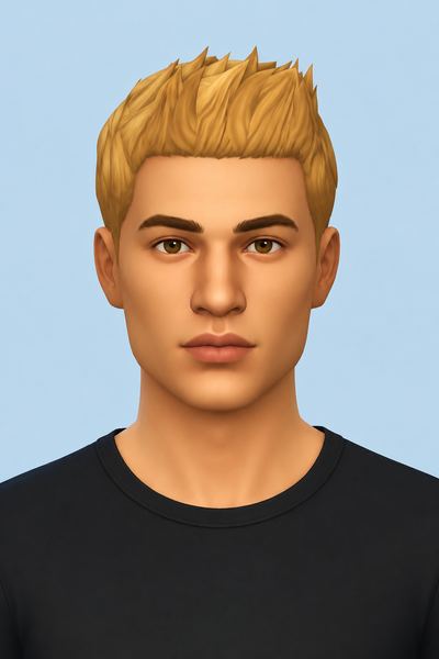 Jack W., AJ, and Tork Hair (Hair Commissions) custom content (CC) for Sims 4 by jo_se_oh