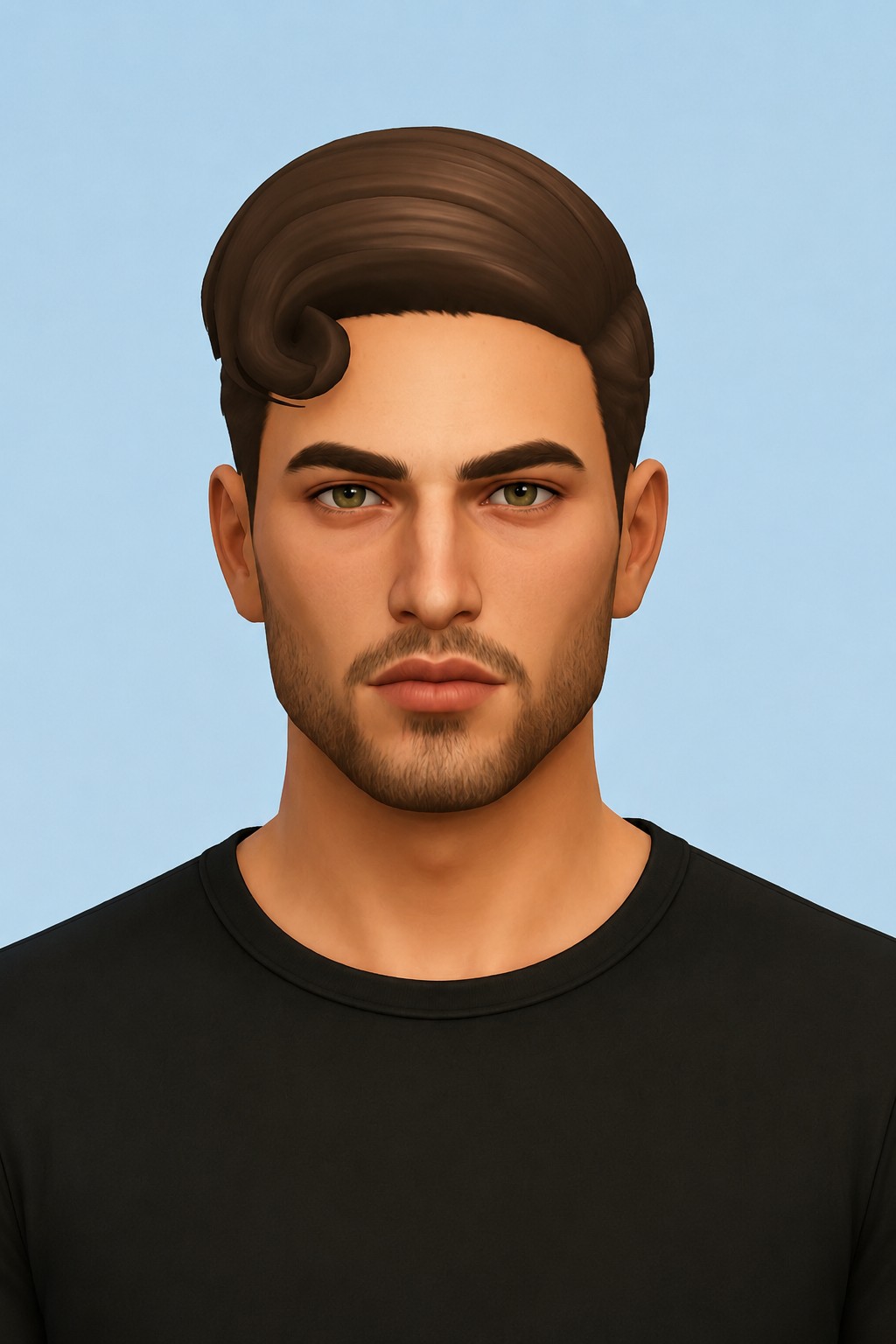 Denny Hair custom content (CC) for Sims 4 by jo_se_oh
