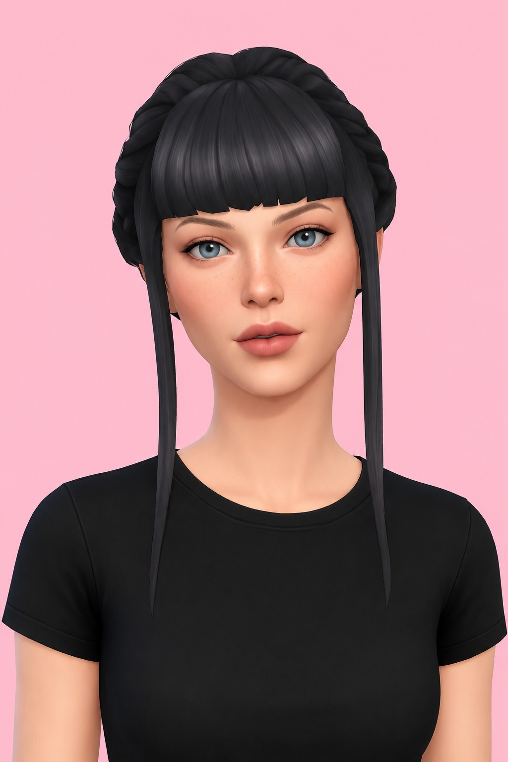 Titania Hair custom content (CC) for Sims 4 by jo_se_oh