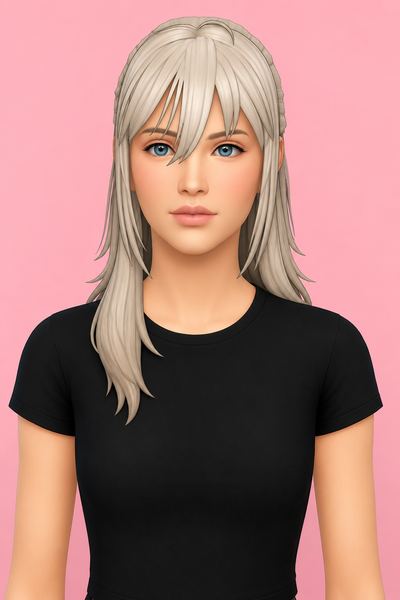 Shin Hair (Hair Commission) custom content (CC) for Sims 4 by jo_se_oh