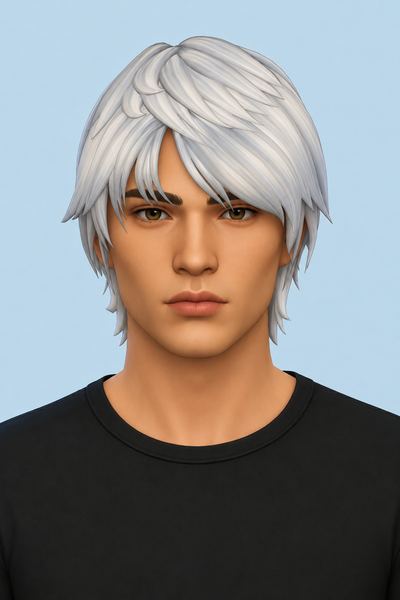 Nero Hair (Hair Commission) custom content (CC) for Sims 4 by jo_se_oh