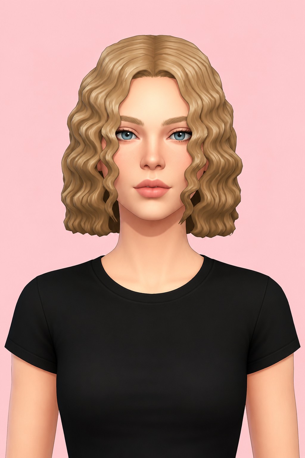 Michaela Hair custom content (CC) for Sims 4 by jo_se_oh
