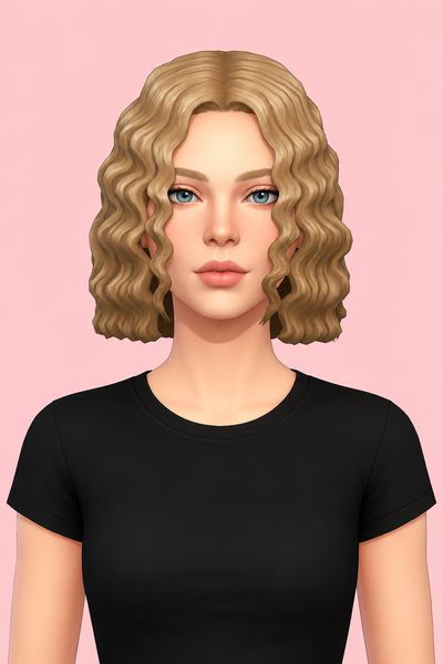 Michaela Hair custom content (CC) for Sims 4 by jo_se_oh