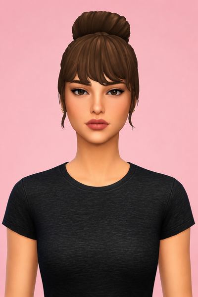 Laurel Hair custom content (CC) for Sims 4 by jo_se_oh
